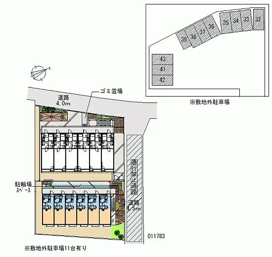 ★手数料０円★八千代市下市場２丁目　月極駐車場（LP）